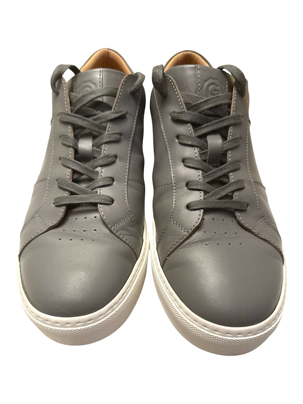 Greats - Gray Leather Low-Top Sneakers - Picture 1 of 6